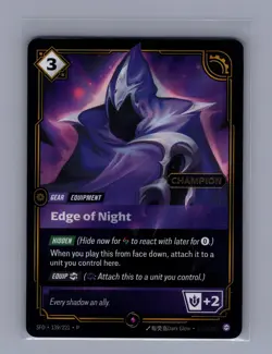 Edge of Night (Champion) - Riftbound Organized Play Promotional Cards (OPP) - Image 1