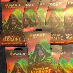 Magic: The Gathering Throne of Eldraine Collector Booster Hanger Packs x10 - Image 1