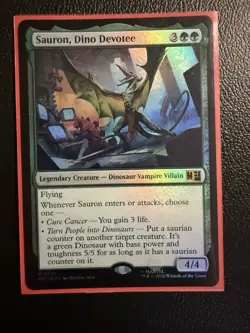 MTG Commander MSH Jumpstart M Sauron, Dino Devotee #0731 Foil - Image 1