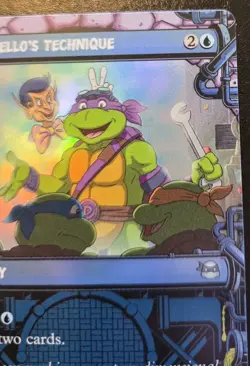 Donatello's Technique (Showcase) 0228 Foil Uncommon Ninja Turtles MTG - Image 3