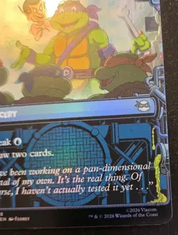 Donatello's Technique (Showcase) 0228 Foil Uncommon Ninja Turtles MTG - Image 5