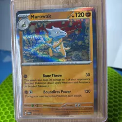 Marowak 105/165 Holo Rare Pokemon Scarlet & Violet 151 NM - Image 1