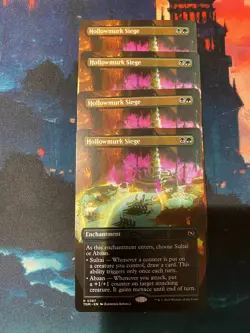 MTG Tarkir Dragonstorm Hollowmurk Siege Borderless x 4 - Image 1