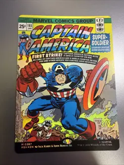 Captain American Super Soldier : Comic Cover Borderless Foil MTG - Image 1