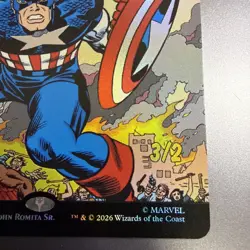 Captain American Super Soldier : Comic Cover Borderless Foil MTG - Image 4