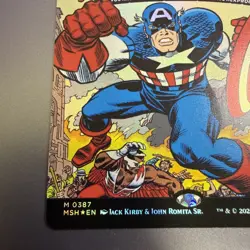 Captain American Super Soldier : Comic Cover Borderless Foil MTG - Image 5