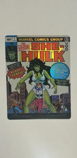 Magic The Gathering MTG Jennifer Walters She-Hulk MSH Borderless Foil #328 - Image 3