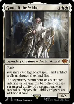 GANDALF THE WHITE Mythic M 0193 LTR EN MTG Magic - LORD OF THE RINGS TALES 2023 - Image 1