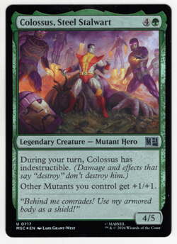 Colossus, Steel Stalwart FOIL 0717 Marvel Super Heroes (MSC) MTG NM/M - Image 1