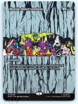 Heroic Intervention (Borderless) MTG Marvel Universe Eternal-Regular - Image 1