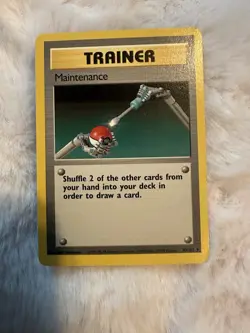 Maintenance - Trainer - #83/102 Regular Uncommon - Base Set Pokemon TCG - LP - Image 1