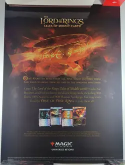 (New Foil) Lord of the Rings: The One Ring Promo Poster (MTG) 18x24: MTG LOTR - Image 1