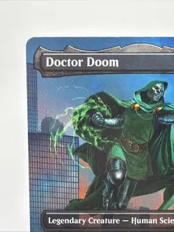 MTG Doctor Doom #0336 Borderless Mythic Marvel Super Heroes (MSH) - Image 3