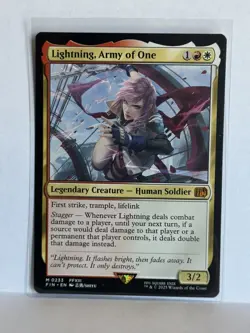 Wizards of the Coast Lightning, Army of One MTG Final Fantasy Mythic #0233 EN - Image 1