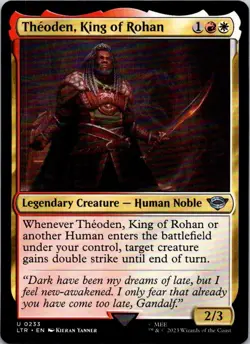 THEODEN, KING OF ROHAN 233 UNIVERSES BEYOND: THE LORD OF THE RINGS MTG LP - Image 1