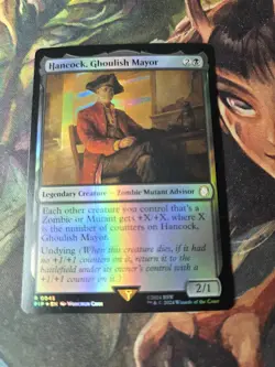 FOIL - MTG Hancock, Ghoulish Mayor - Universes Beyond: Fallout - Image 2