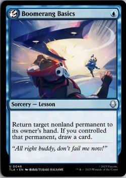 Boomerang Basics 46 Uncommon Avatar: The Last Airbender Magic: The Gathering NM - Image 1