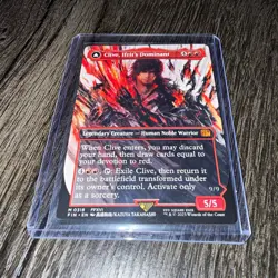 Clive, Ifrit's Dominant/Ifrit, Warden of Inferno Borderless Final Fantasy MTG - Image 1