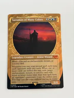 Saruman of many colors (showcase surge foil) - English - MTG LTR - Image 1