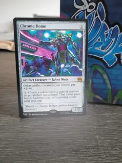 Wizards of the Coast MTG TMNT Chrome Dome Rare 0172 EN Colorless Token - Image 1