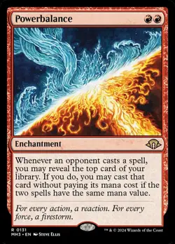 1x Powerbalance - Foil NM-Mint, English Modern Horizons 3 MTG Magic - Image 1