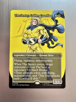 The Sentry, Golden Guardian - 358 - MTG: Marvel Super Heroes - Borderless Logo - Image 1