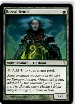 Boreal Druid 105 Common Coldsnap Magic: The Gathering Near Mint - Image 1