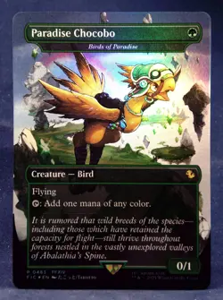 Paradise Chocobo - Birds of Paradise (Borderless FOIL) MTG Final Fantasy - Image 1