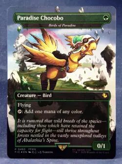 Paradise Chocobo - Birds of Paradise (Borderless FOIL) MTG Final Fantasy - Image 3