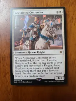 MTG Acclaimed Contender Throne of Eldraine 001/269 Regular Rare NM - Image 1