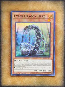 Yugioh Cyber Dragon Herz SDCS-EN009 Super Rare 1st Ed NM - Image 1