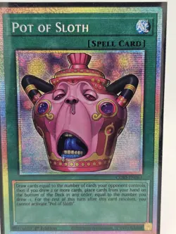 Konami Yu-Gi-Oh! Pot of Sloth CORI-EN061 Chaos Origins 1st Ed Starlight Rare. - Image 1