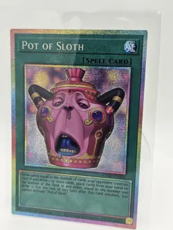 Konami Yu-Gi-Oh! Pot of Sloth CORI-EN061 Chaos Origins 1st Ed Starlight Rare. - Image 2