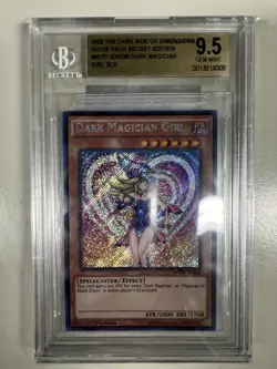 BGS 9.5 Dark Magician Girl MVP1-ENS56 Yugioh Card 2020 Secret Rare DSOD Movie - Image 1
