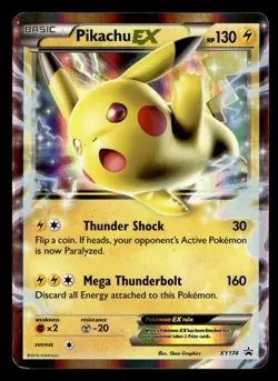 Pikachu EX XY174 Promo Holo XY Promo Pokemon Card - Image 2