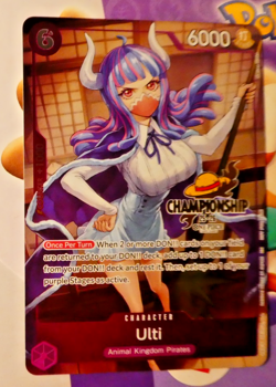 One Piece English Card Game Championship Holo Carte Ulti P-077 En - Image 1