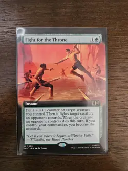 Fight for the Throne Extended Art - MSC 0379 - NM - MTG Magic - Image 1