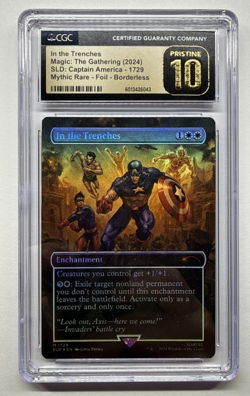MTG In the Trenches SLD: Captain America #1729 (Foil) - CGC PRISTINE 10 - Image 1