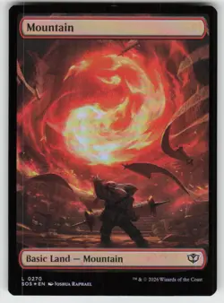 Mountain (0270) 270 Land Secrets of Strixhaven Magic: The Gathering Foil NM - Image 1