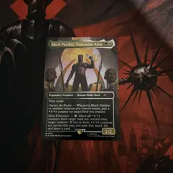 Black Panther, Wakandan King (Rainbow Foil) Secret Lair Drop Foil - Image 1