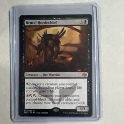 Wizards Fate Reforged Brutal Hordechief Mythic Black Orc Warrior Regular Englis… - Image 1