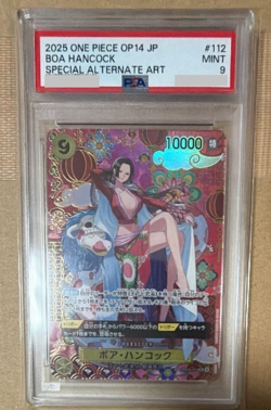 PSA 9 Boa Hancock OP14-112 Special Alternate Art One Piece Card 2025 Japanese - Image 1