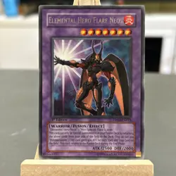 Yugioh Card Elemental Hero Flare Neos DP03-EN013 1st Edition Rare Lightly Played - Image 1