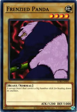 Yugioh Legend of Blue Eyes White Dragon Frenzied Panda Regular Common - Image 1