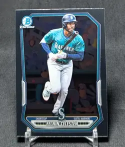 Felnin Celesten Chrome Prospect Rookie 2026 Bowman Card #BCP-57 Seattle Mariners - Image 1