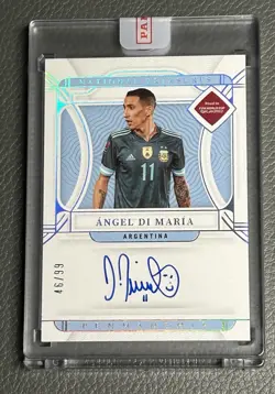 2022 National Treasures FIFA Angel Di Maria ON CARD AUTO 46/99 Argentina - Image 1