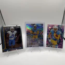 Panini Topps Tre Harris Los Angeles Chargers NFL 2024 Rookie Card Lot 10 Auto - Image 1