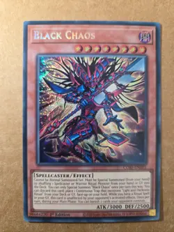Yugioh Black Chaos Secret Rare 1st Edition CORI-EN001 - Image 1