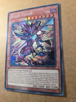 Yugioh Black Chaos Secret Rare 1st Edition CORI-EN001 - Image 3