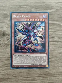 Black Chaos - Secret Rare - 1st Edition - CORI-EN001 - Chaos Origins Yugioh TCG - Image 1